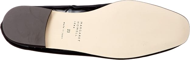 Margaret Howell Idea 132505 Women's Flat Loafers, Black enamel